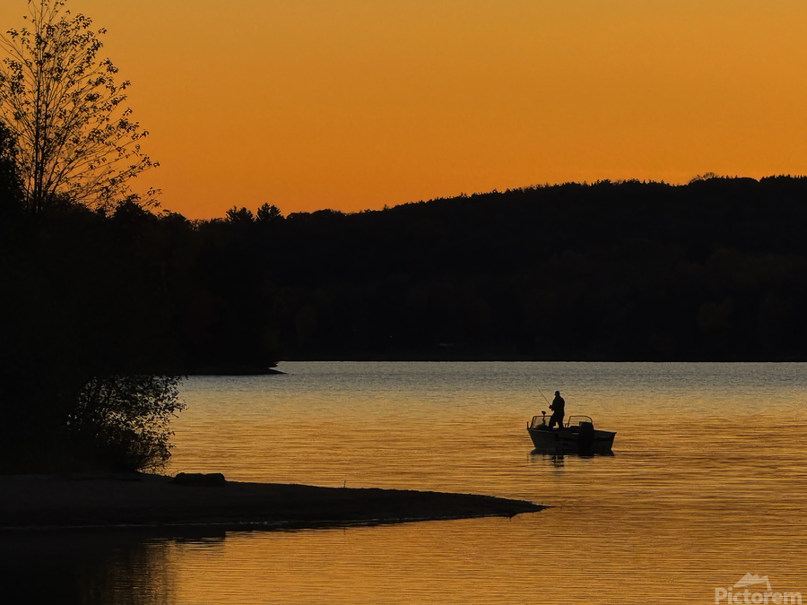 Sunset Fishing  Print