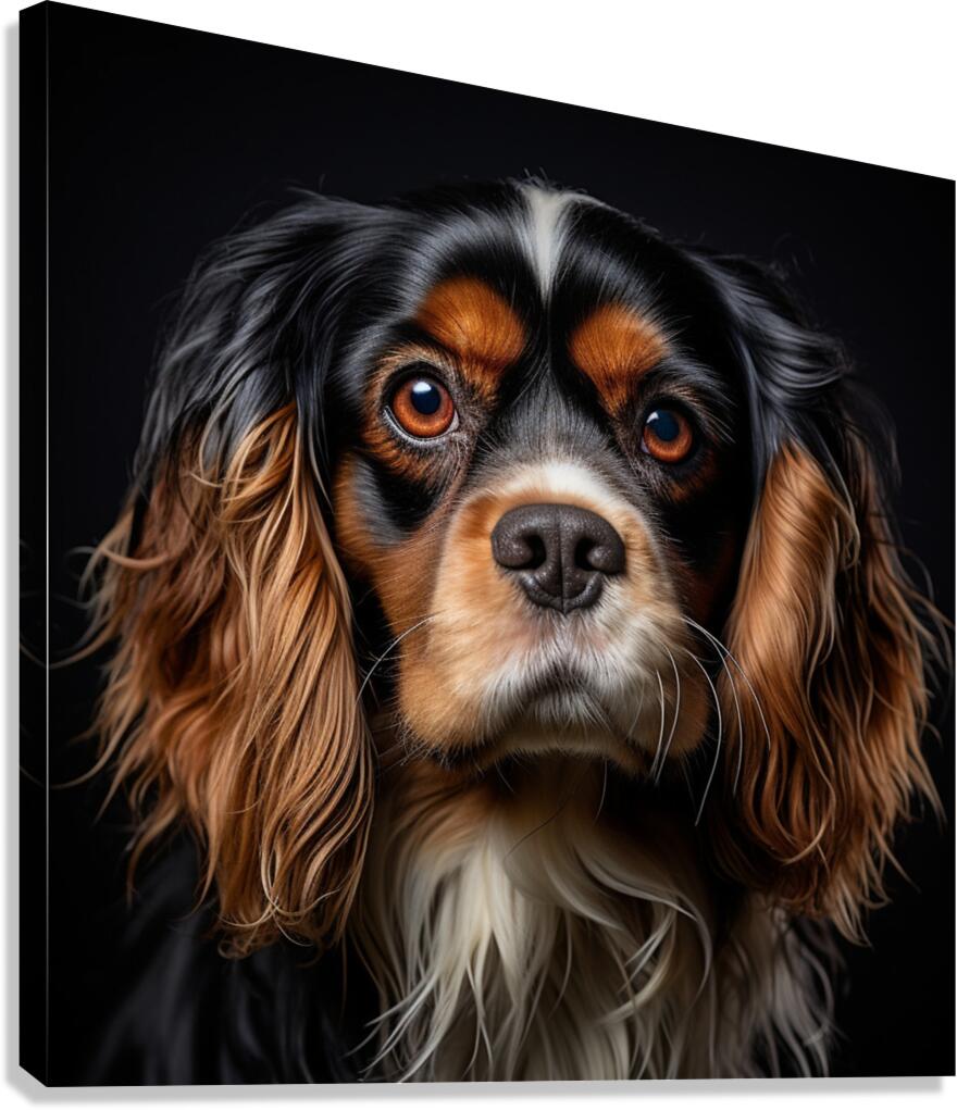 King Charles Spaniel AI Canvas Print