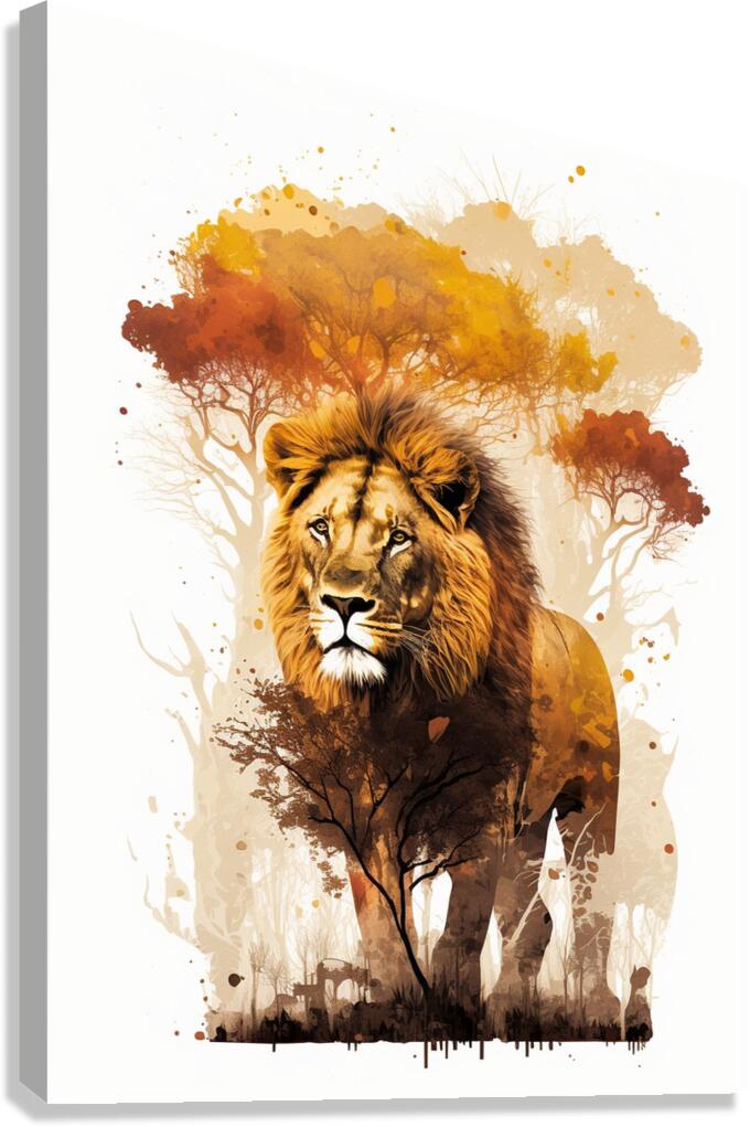 King of the Jungle AI Canvas Print