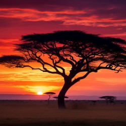 Acacia Tree on Serengeti AI