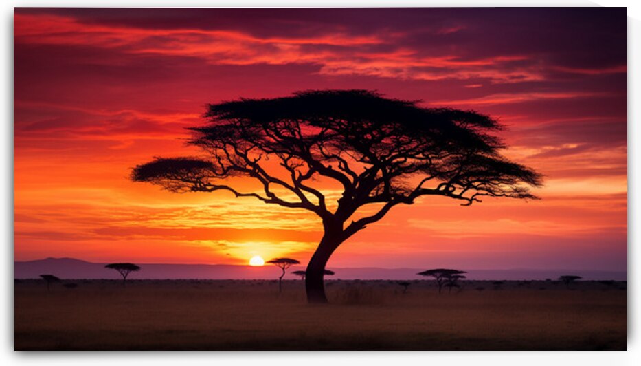 Acacia Tree on Serengeti AI by Bob Hudson