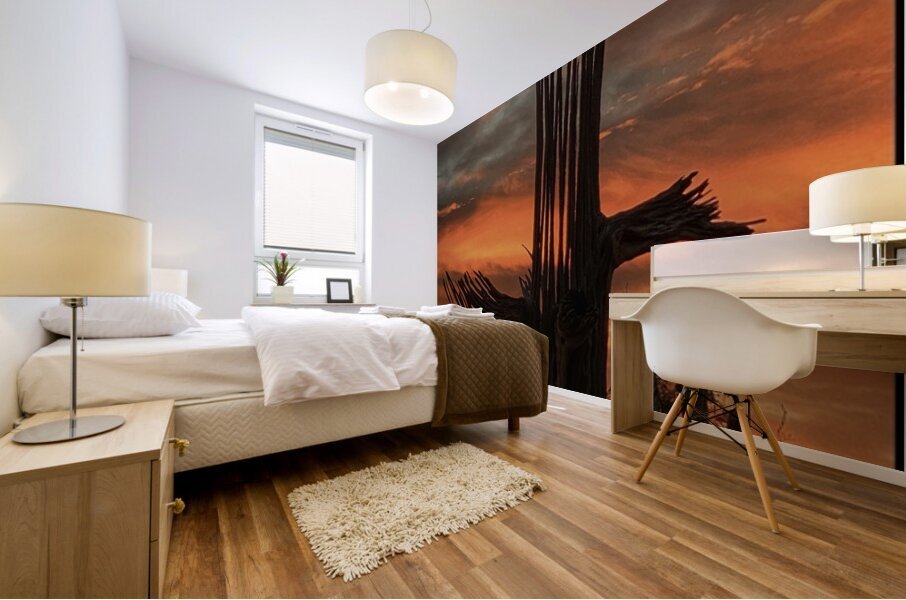 Orange Arizona Sky Mural print