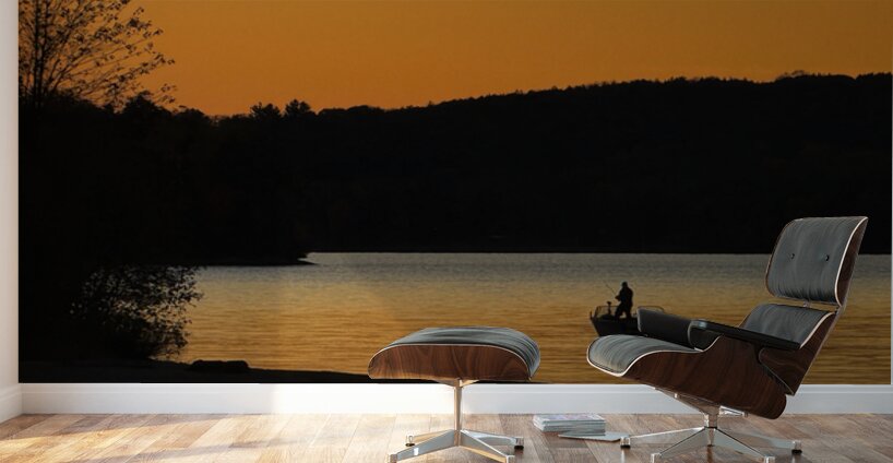 Sunset Fishing Wall Murals