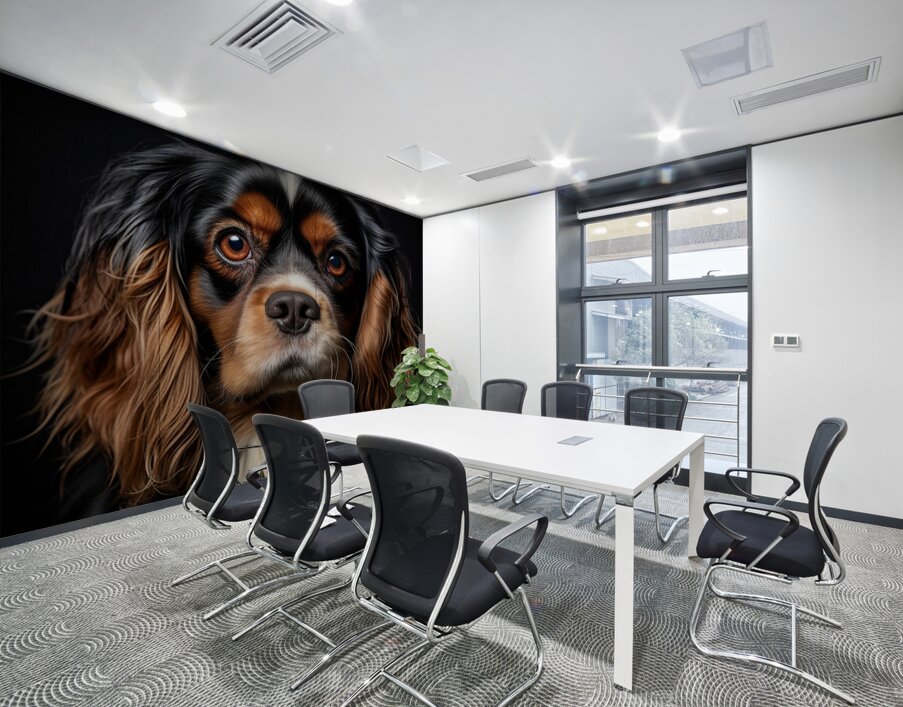 King Charles Spaniel AI Wall Printing