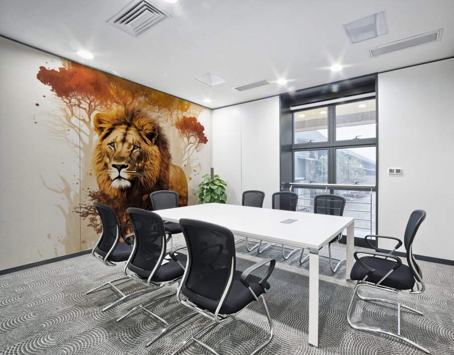 King of the Jungle AI Wall Printing