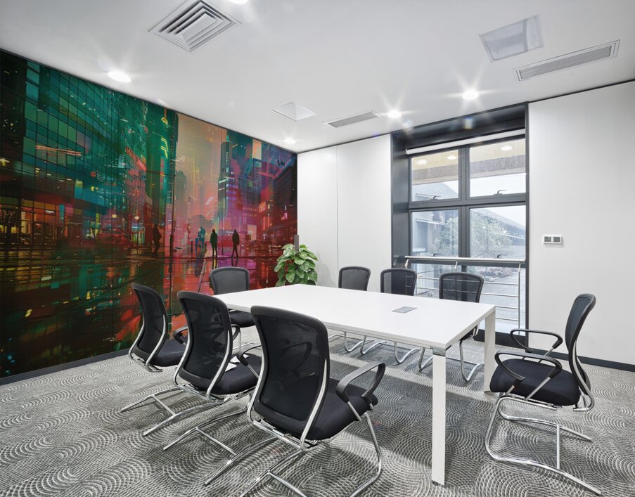 Spectral Hues AI Wall Printing