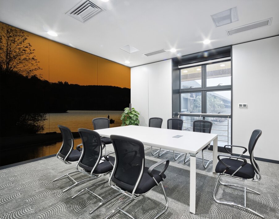 Sunset Fishing Wall Printing