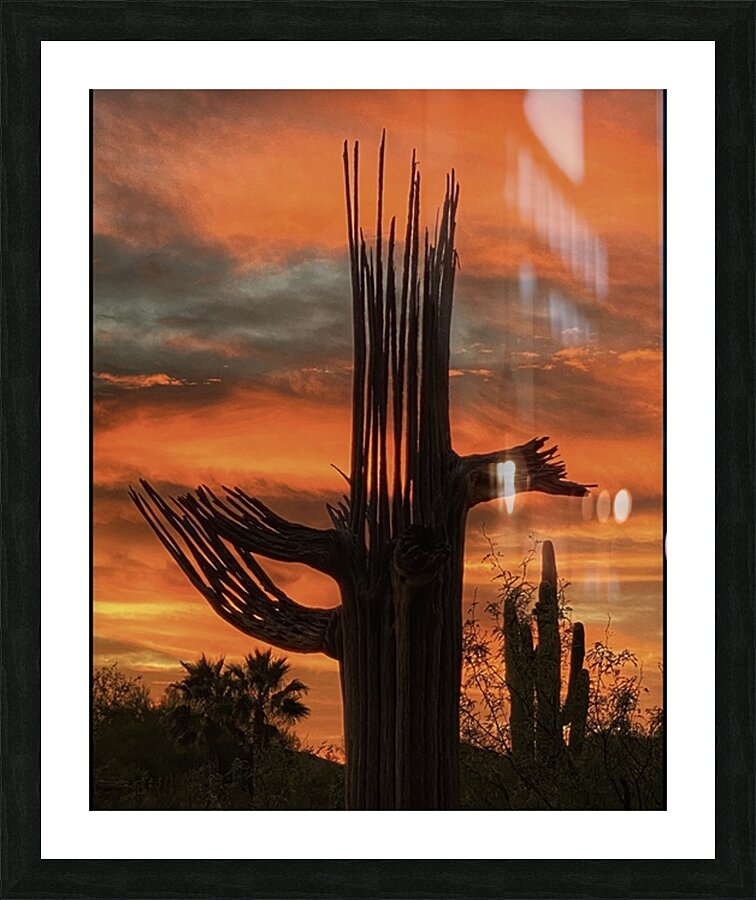 Orange Arizona Sky Picture Frame print