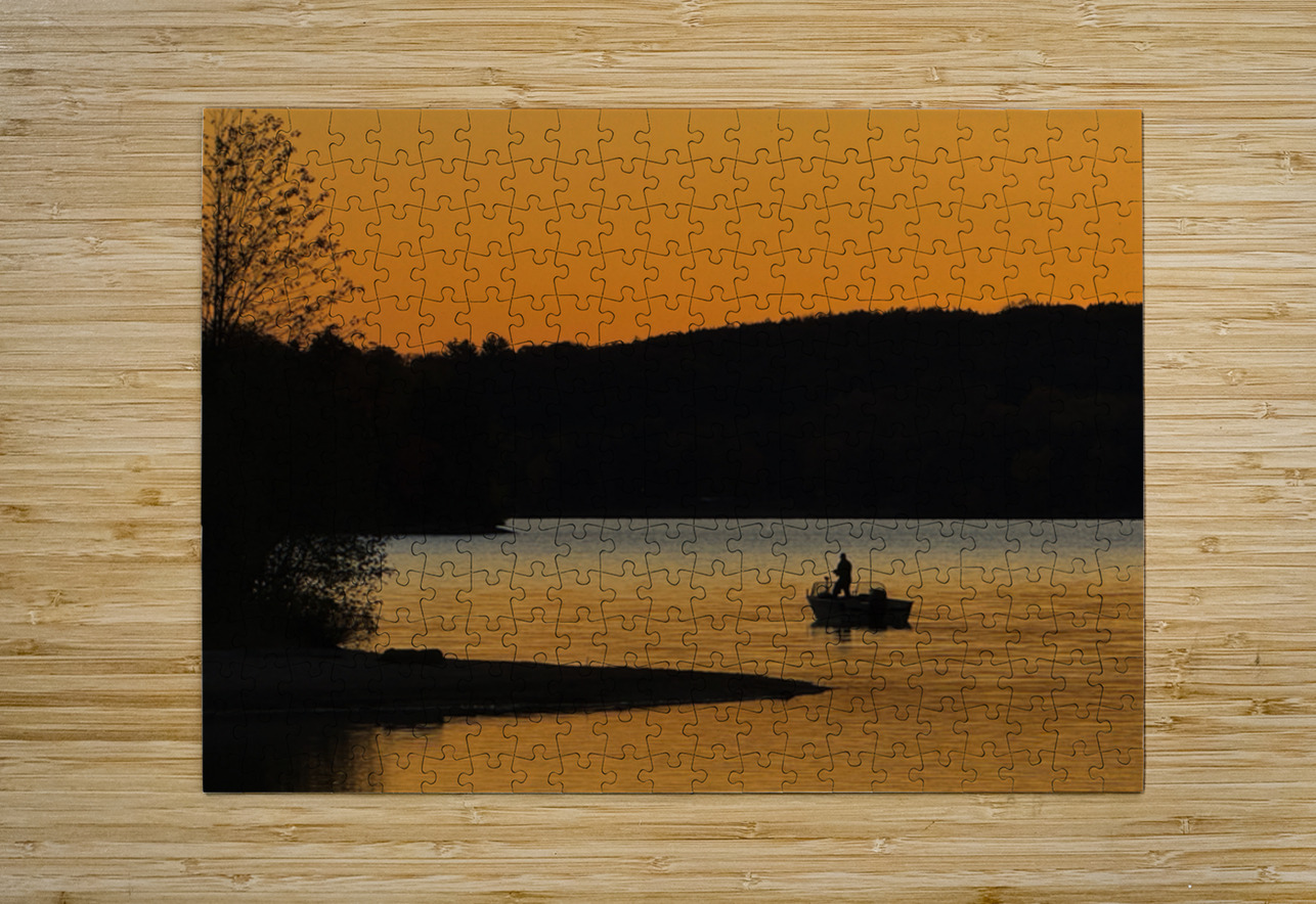 Sunset Fishing Bob Hudson Puzzle printing