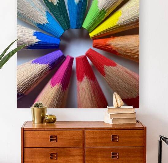 Pencil Crayon Rainbow by Bob Hudson